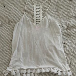 EUC White Lilly Tank